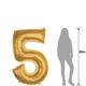 50in Gold Number Balloon (5)